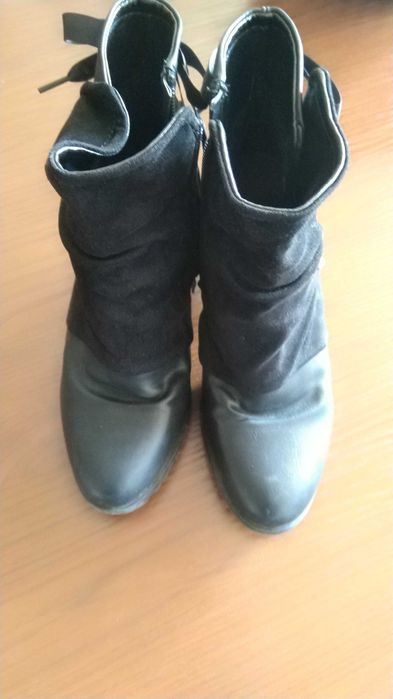 Botki damskie czarne, 38