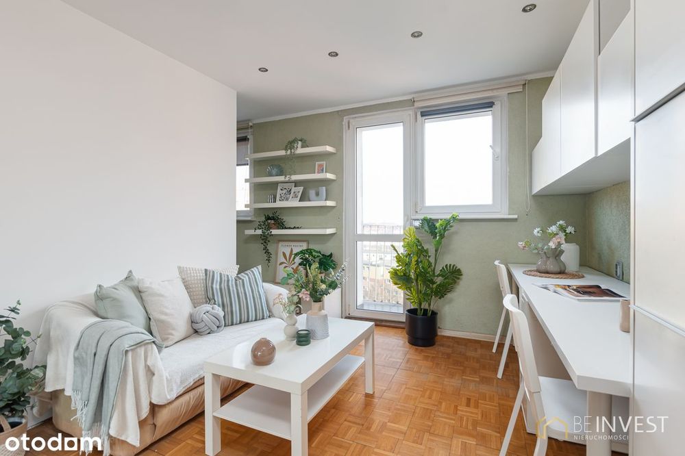 Kawalerka z balkonem i panoramicznym widokiem | 9 piętro | 2 windy