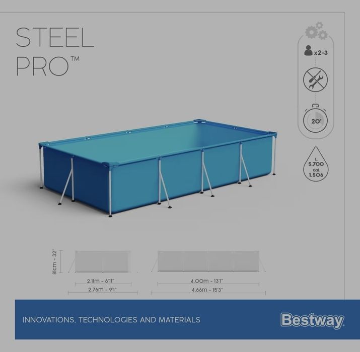 Piscina Bestway steelpro