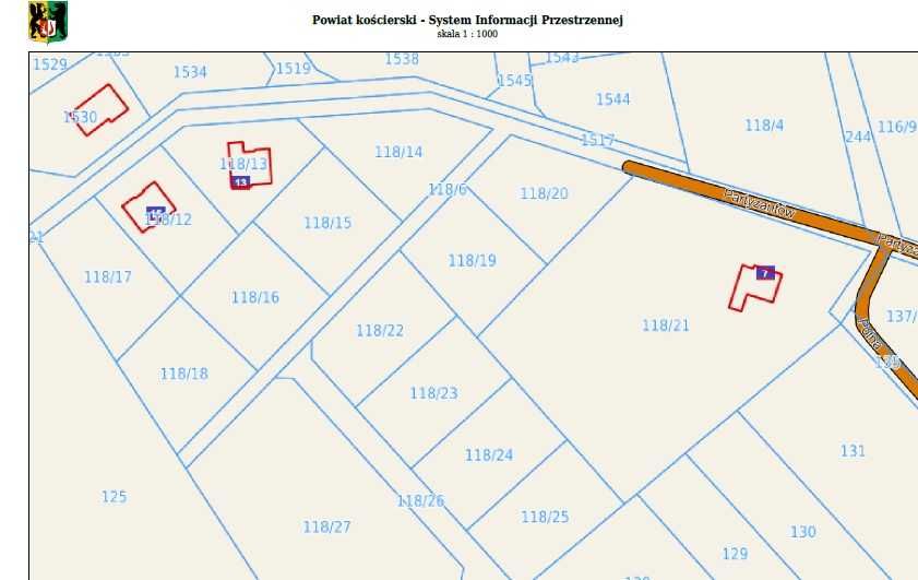 Działka budowlana Lipusz nr 118/23