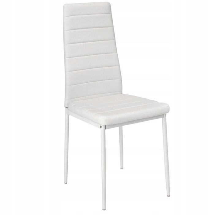 Krzesła Nicea białe 4 szt eko skura