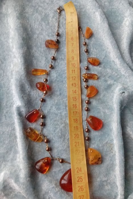 Винтажные колье с Янтарем