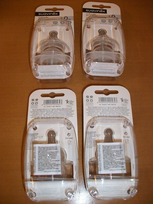 6 Tetinas redondas em silicone Suavinex NOVAS