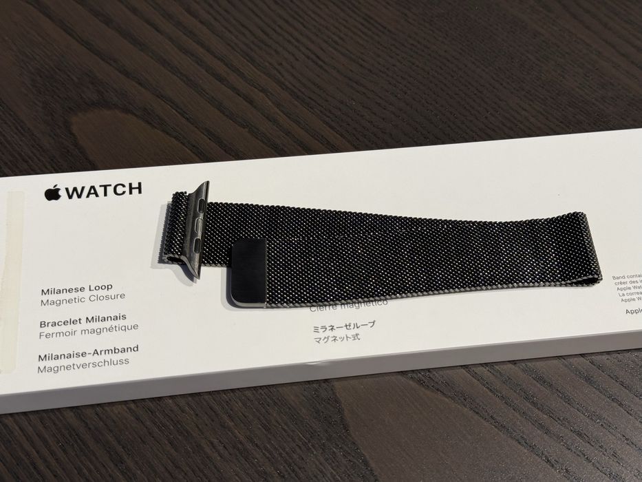 Apple Watch series 7 Celluar 45 Graphite Steel bransoleta mediolańska