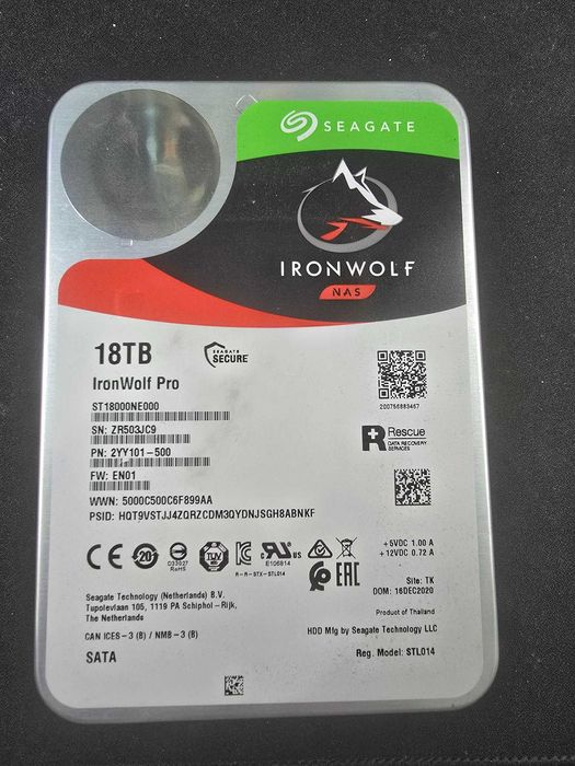 Seagate IronWolf Pro 18TB 3.5" SATA3