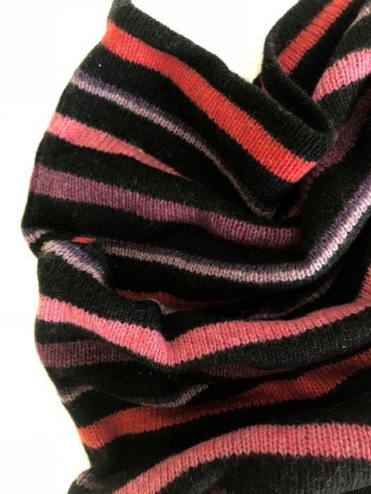 Komin szal H&M w pasy ciepły jak nowy