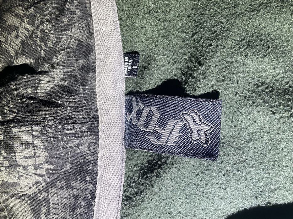 Зип худи fox зеленого цвета L размер