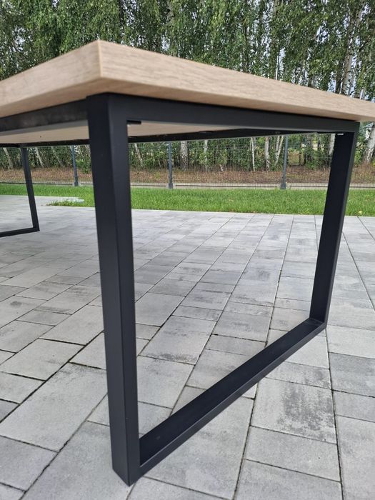Duży Stół Jadalniany 280×100 cm Loft-Stan idealny!blat Dąbek płyta