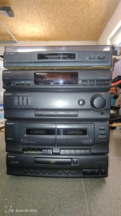 Wieża SONY LBT-A190 gramofon PS-LX49P kolumna PHILIPS