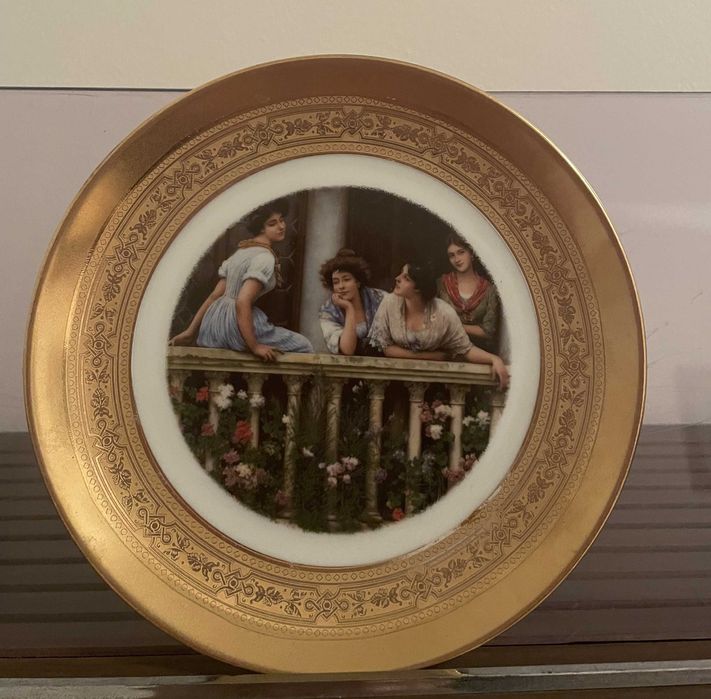 Prato vintage de coleção em porcelana Alemã, Kronester Bavaria