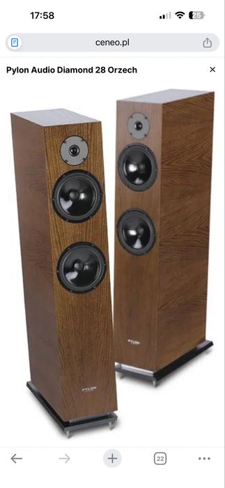 Kolumny glosniki Pylon diamond 28 orzech