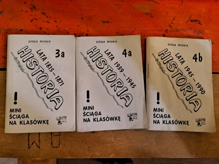 Historia mini ściąga 3 sztuki