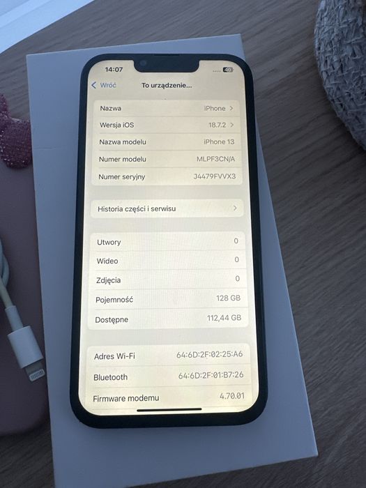 Iphone 13 128GB 88% baterii zadbany