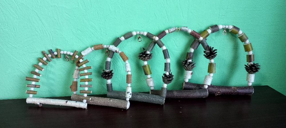 Жердочки качели для птиц