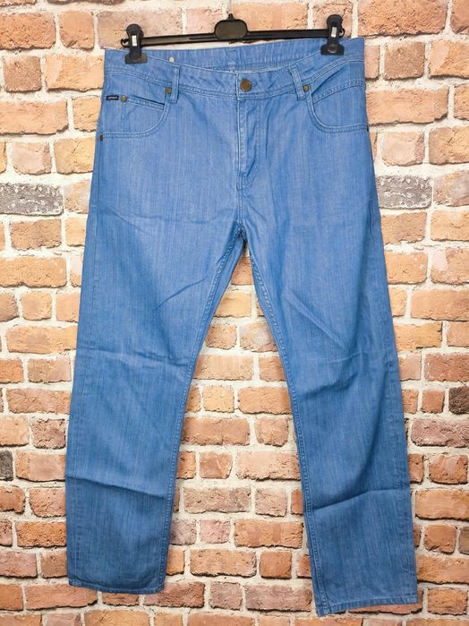 Gabba jeansowe spodnie proste niebieskie 36/32