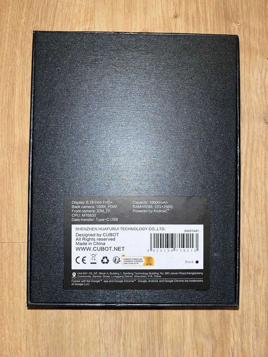 Pancerny telefon CUBOT KING KONG Star 12/256GB 6.78" 90Hz Czarny