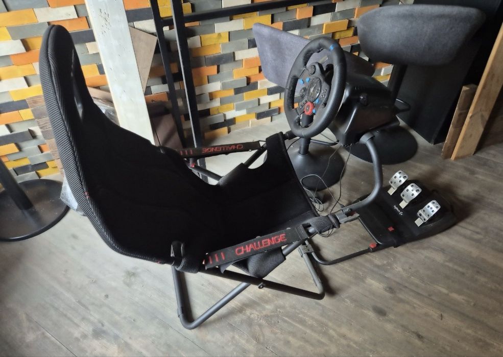 Комплект: кокпіт/крісло Playseat challenge + logitech g29 кермо педалі