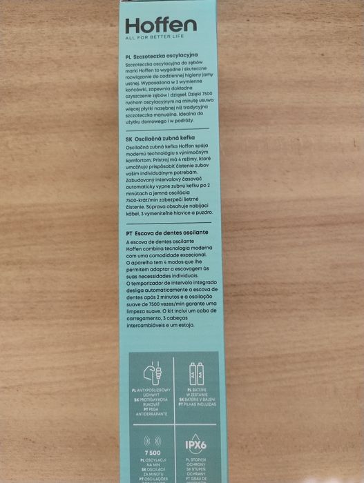 Szczoteczka oscylacyjna do zębów nowa