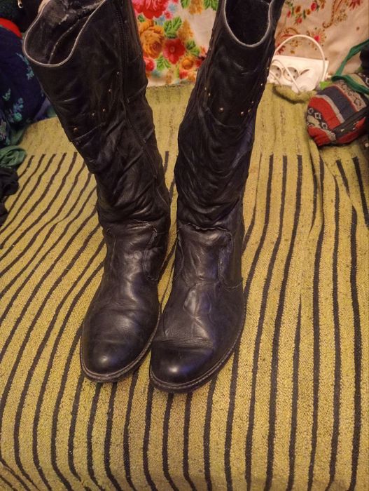 Buty skórzane damskie