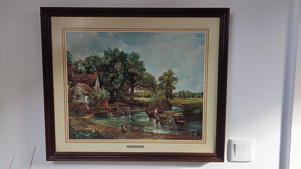 Reprodução de Pintura de John Constable, intitulada The Hay Wain