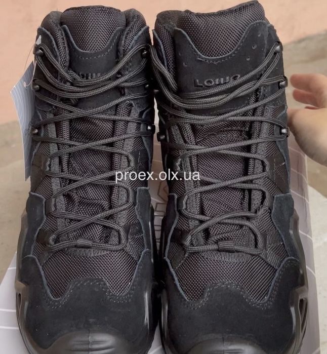Тактичні черевики LOWA Zephyr GTX MID TF Black Gore-Tex військові берці 39-45 Поліція