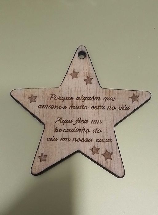 Bolas de Natal gravadas MDF cru ou Branco