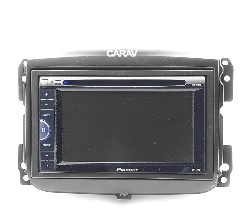 MOLDURA ADAPTADOR PRETO PARA RADIO 2-DIN PARA FIAT 500L