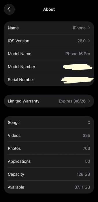 iPhone 16 Pro 128gb / 3 meses de uso apenas