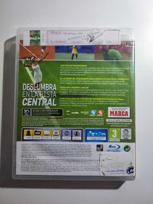 Jogo PS3 Top Spin 4