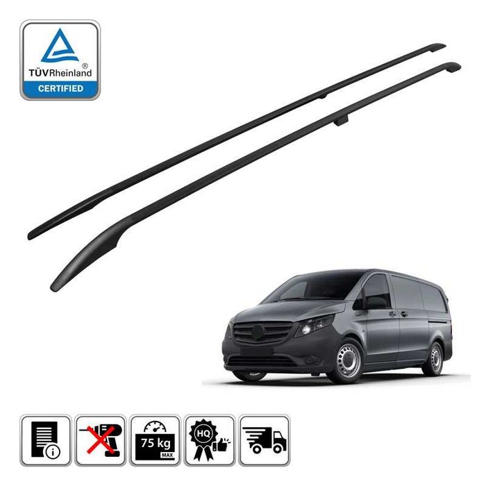 Relingi dachowe na dach Mercedes W663 W447 Vito V-Klasa V Klasa