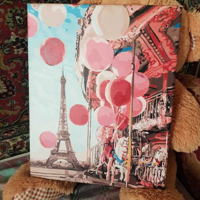 Настенная Картина Красками По Номерам На Холсте "Париж"