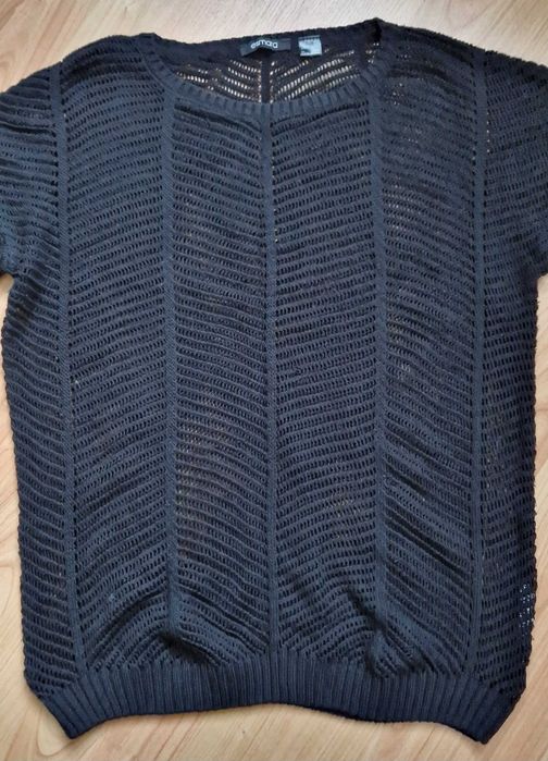 Czarny Sweter ażurowy Esmara M