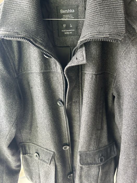 Casaco comprido, cinzento