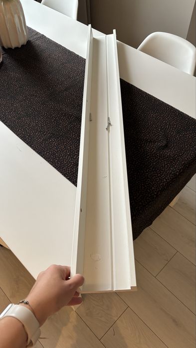 ikea polka biala 115cm mosslanda biala na zdjecia