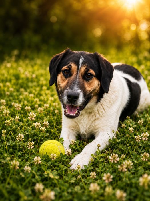 Młodziutki Mafik, mix Beagla szuka kochacego domu