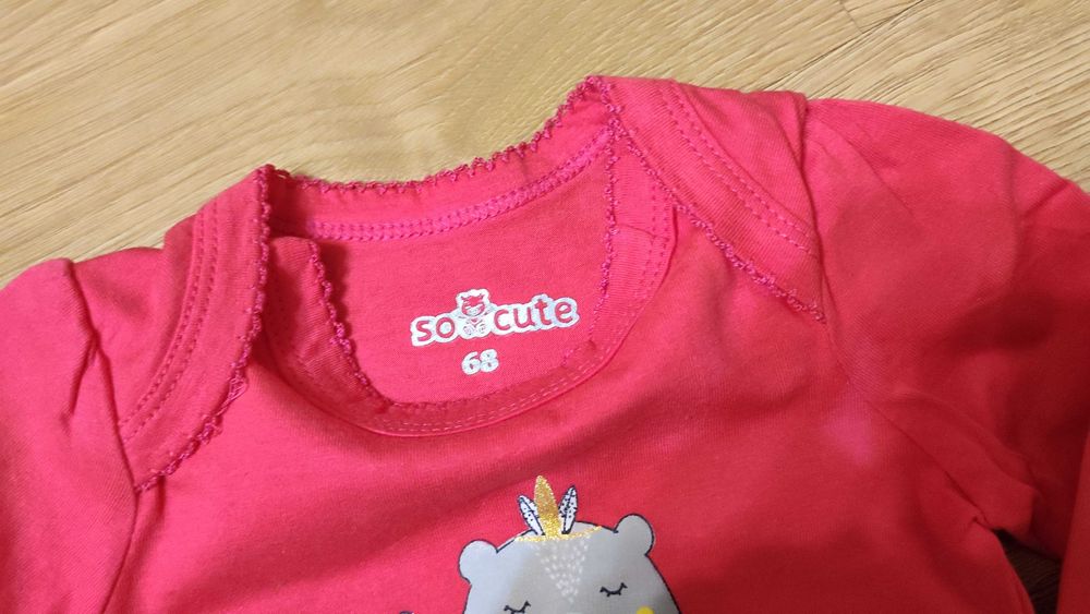 NOWE! Śliczne body dla dziewczynki-r.68-jesienni przyjaciele :)