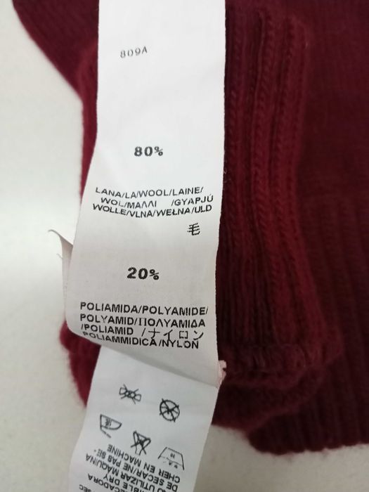 Luvas bordeaux da Zara