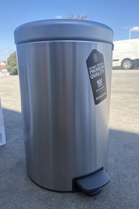 Caixote do lixo - Brabantia 20L - Cor Matt Steel