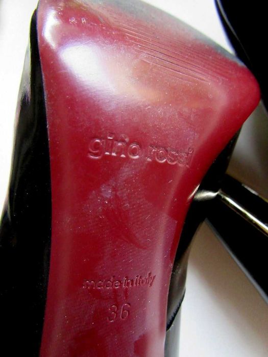GINO ROSSI czarne wysokie szpilki, black high heels, 36
