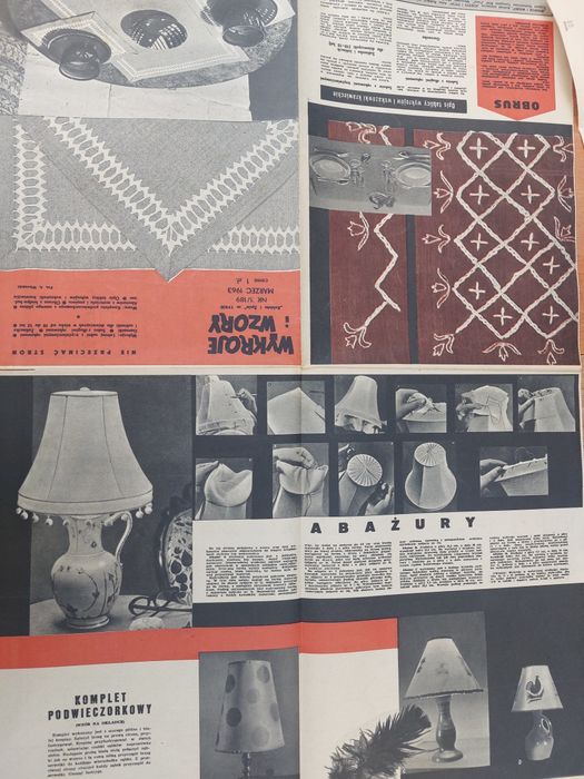 kolekcja PRL Wykroje i wzory 1959 do 1963