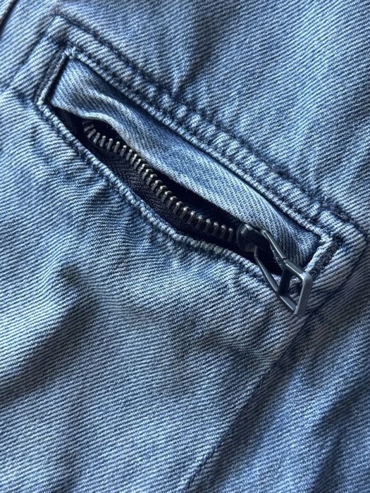 Granatowe spodnie/jeansy H&M - baggy fit