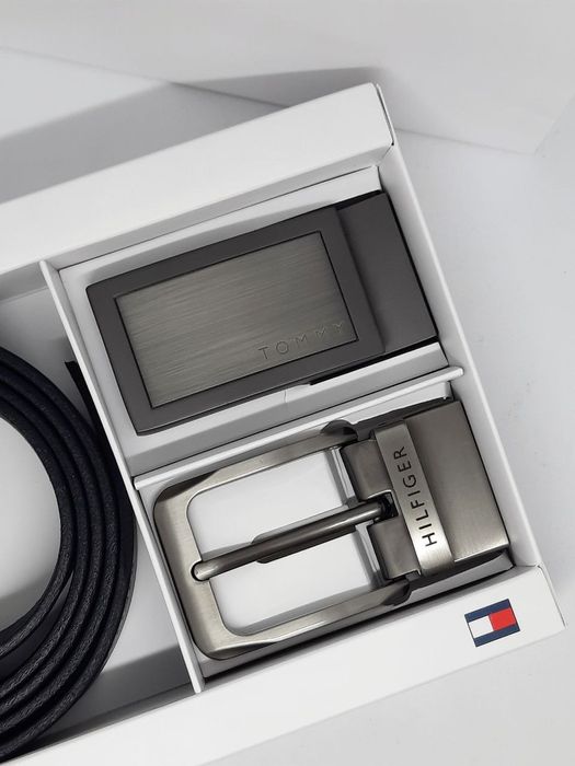 Чоловічий ремінь шкіряний пояс томмі | Мужской ремень томми набор