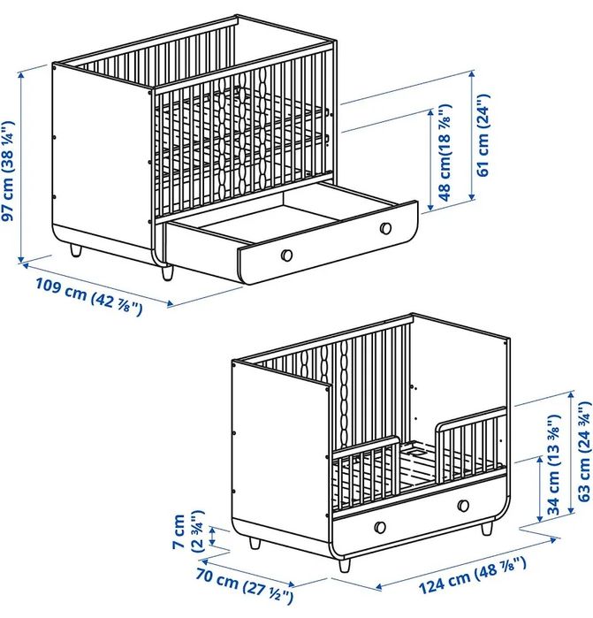 Vendo berço myllra IKEA