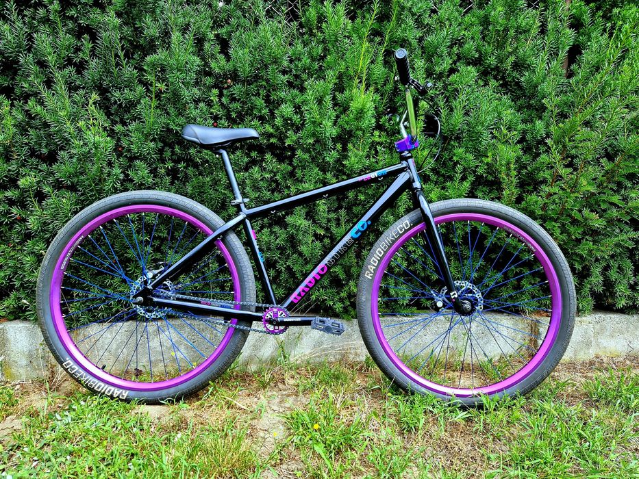 Rower Radio Legion 29 Black/Purple BMX Wheelie