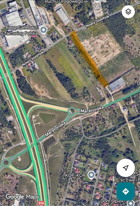Teren 4300 i 3500 m.kw. do wynajecia przy węźle S14 Retkinia