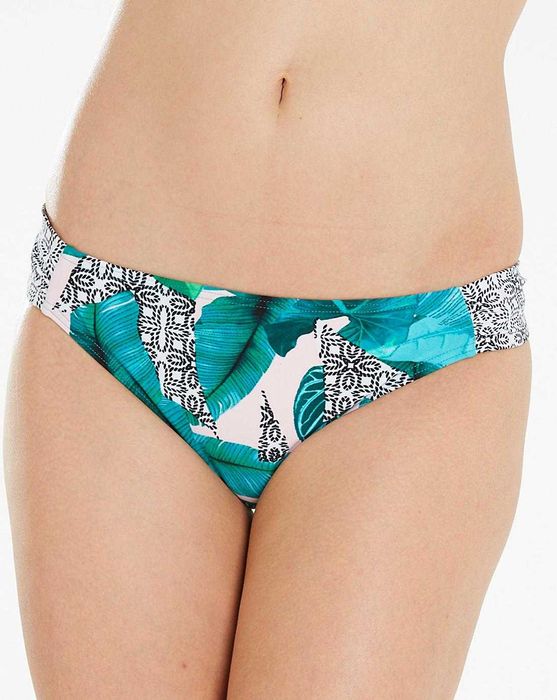 48 Dół Bikini strój kąpielowy 82 cm biało-zielone