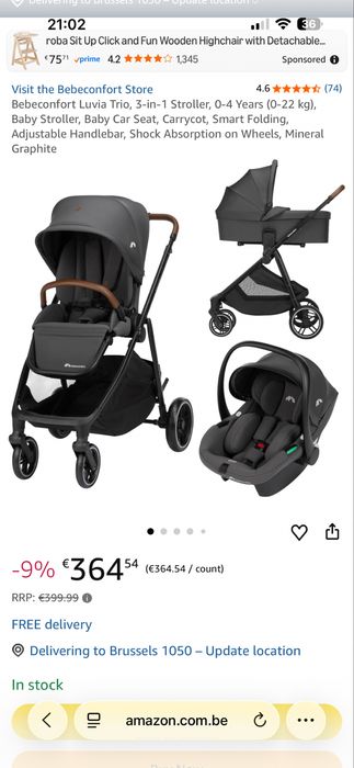 Carrinho de bebe trio - star ibaby
