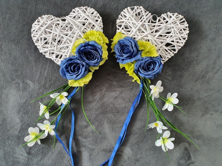 2 x serca 30cm dekoracja ozdoby brama wesele