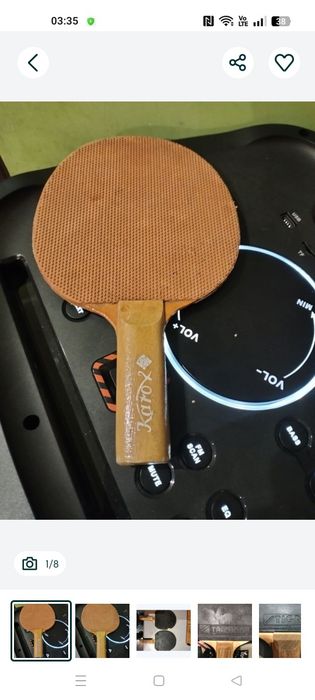 Rakietki do tenisa stołowego karo 2 Naro  taiphon . Plus pokrowiec