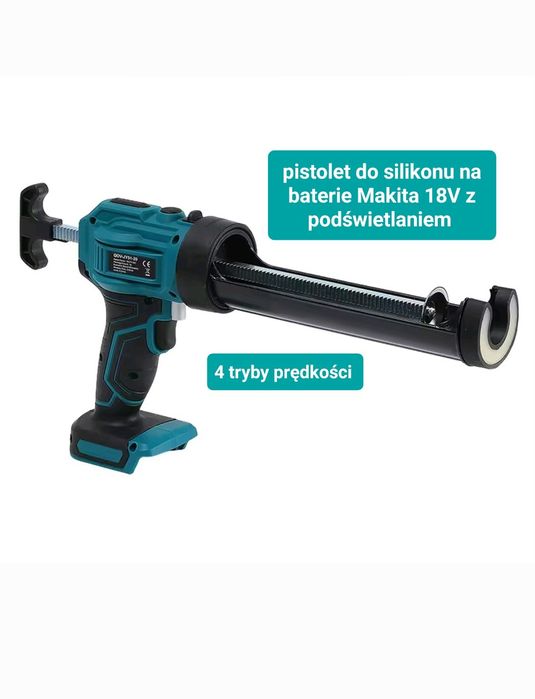 Wyciskacz Pistolet Do Silikonu Kleju na Baterie Makita 18V Led